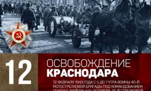 12 февраля - день освобождения Краснодара